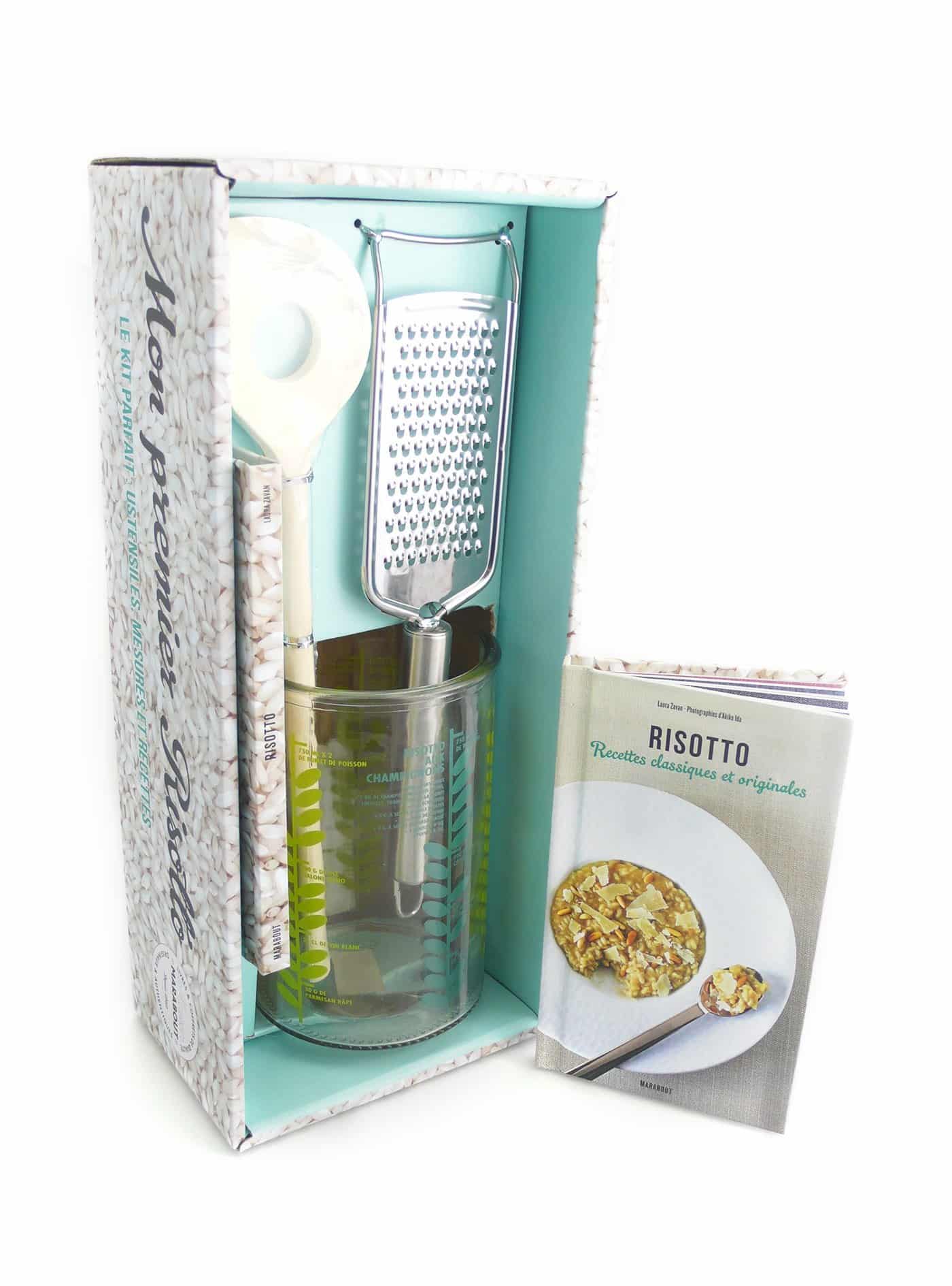 Mon premier risotto - Avec 1 verre doseur, 1 cuillère authentique, 1 râpe à parmesan 1 Mon premier risotto - Avec 1 verre doseur, 1 cuillère authentique, 1 râpe à parmesan