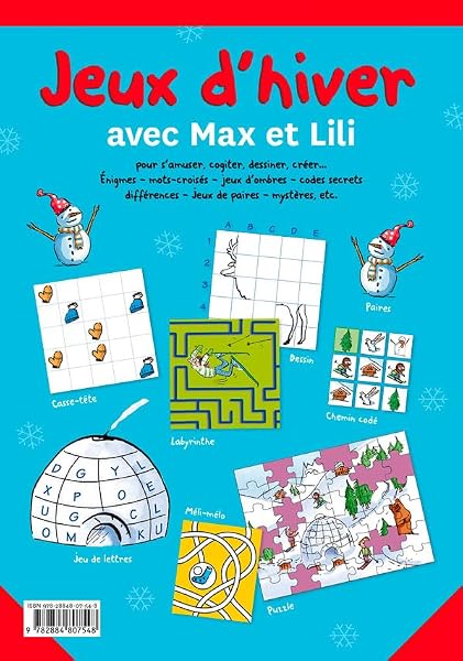 Bloc jeux Max et Lili - Hiver 3 Bloc jeux Max et Lili - Hiver – Image 3