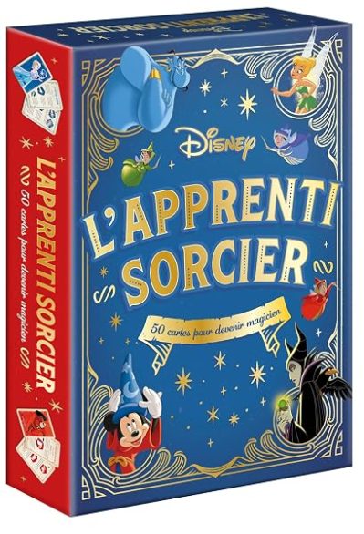 DISNEY – Coffret de magie – L'Apprenti sorcier – 50 cartes pour devenir magicien