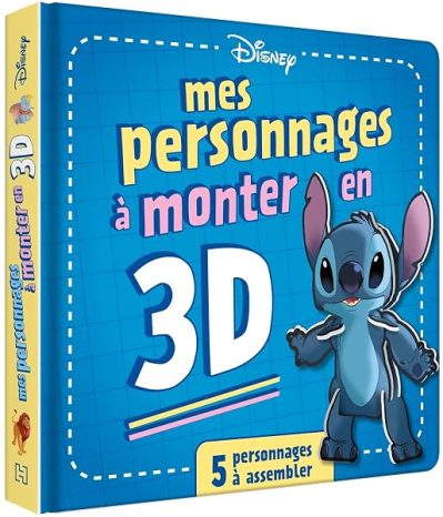 DISNEY – Grand Livre Puzzle – Mes personnages 3D à monter