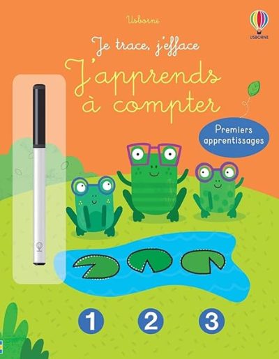 J'apprends à compter – Je trace, j'efface Premiers apprentissages