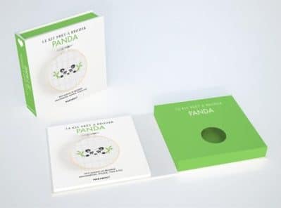 Kit prêt à broder – panda