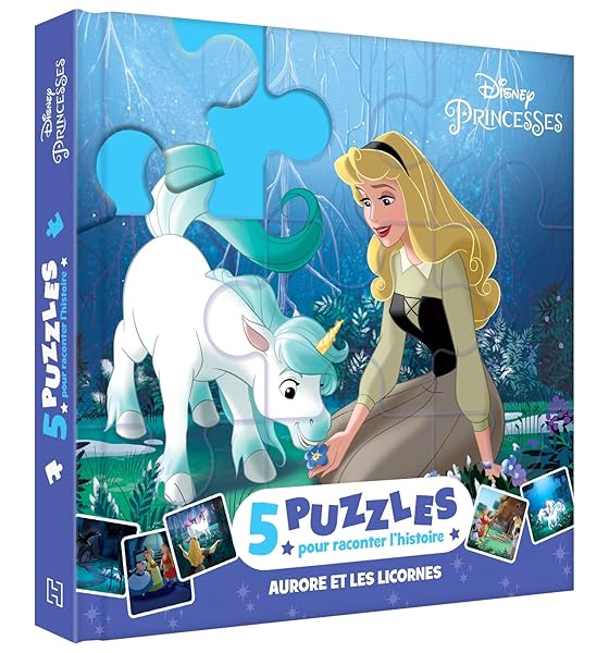 LA BELLE AU BOIS DORMANT - Mon Petit Livre Puzzle - 5 puzzles 9 pièces - DISNEY PRINCESSES: Aurore et les licornes 1 LA BELLE AU BOIS DORMANT - Mon Petit Livre Puzzle - 5 puzzles 9 pièces - DISNEY PRINCESSES: Aurore et les licornes