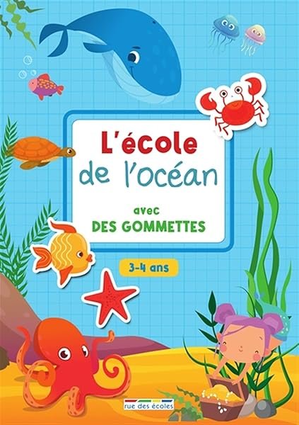 Couverture de L'école de l'océan avec des gommettes