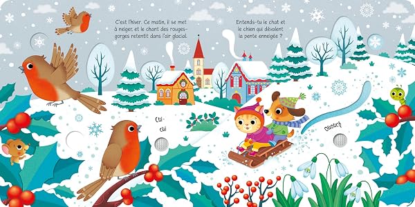 L'hiver en fête - Mon livre sonore à toucher - Dès 1 an 3 L'hiver en fête - Mon livre sonore à toucher - Dès 1 an – Image 3