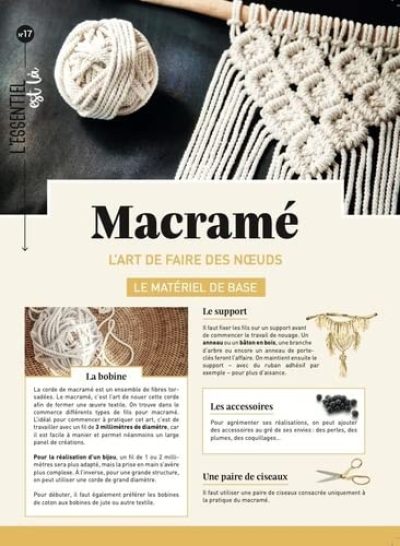 Macramé: L'art de faire des nœuds