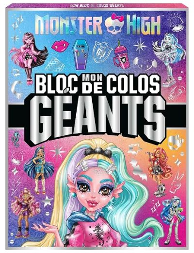 Monster High – Mon bloc de colos géants: Grand bloc de coloriage