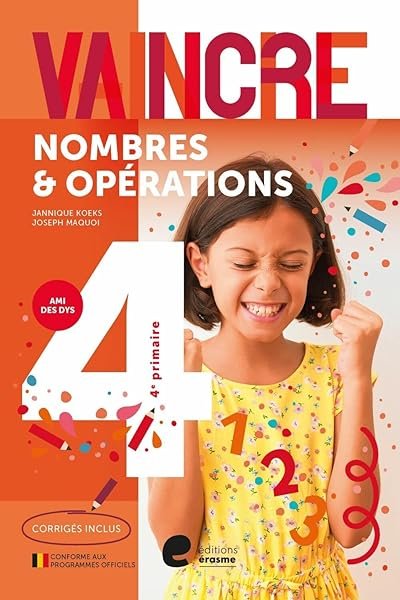 Couverture de Vaincre les nombres et operations 4e primaire
